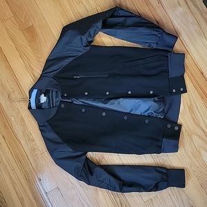 Nike wool black baseball jacket XS